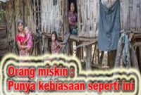 kebiasaan orang miskin