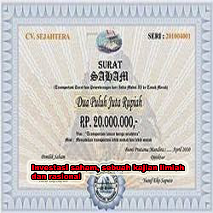 investasi saham sebuah kajian ilmiah rasional