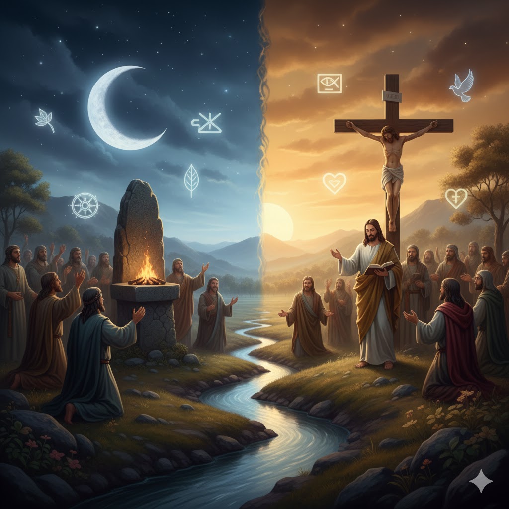 agama pagan vs agama kristen